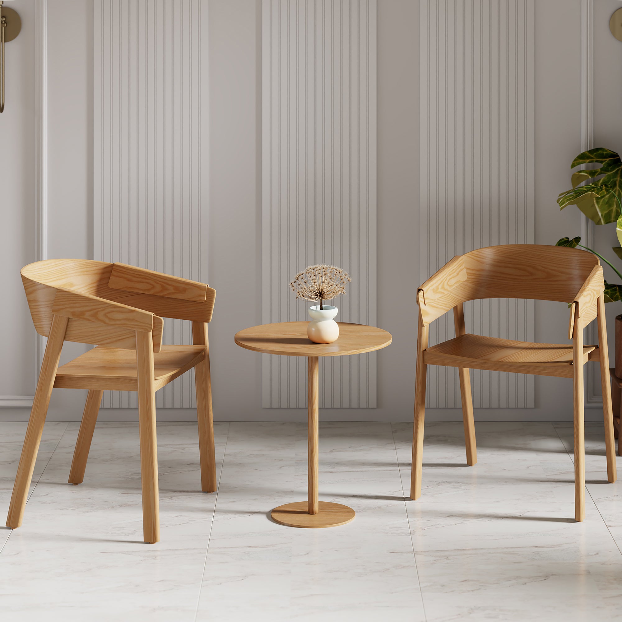 MATEO-DINING CHAIR-NATURAL 2 Pcs