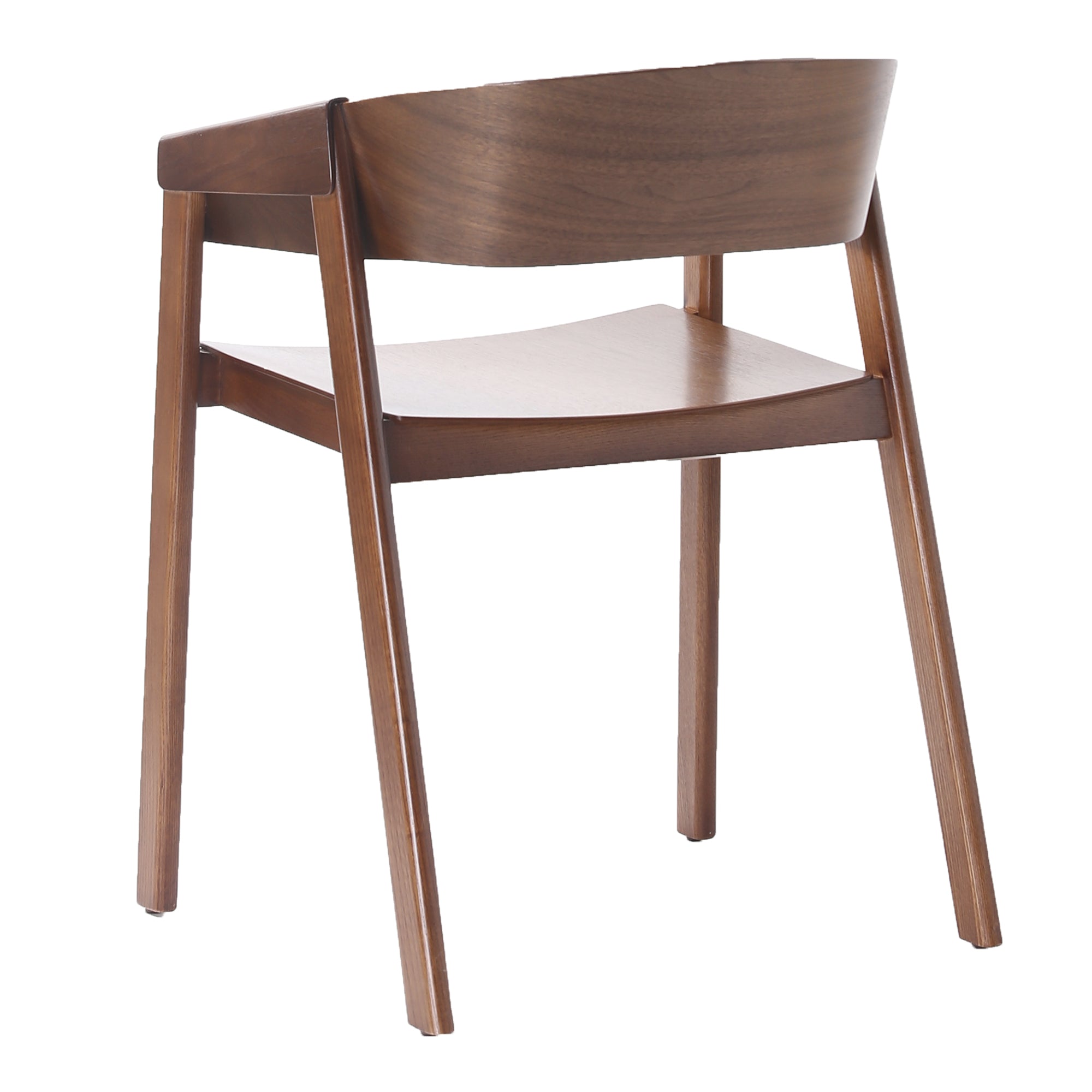 MATEO-DINING CHAIR-WALNUT 2 Pcs