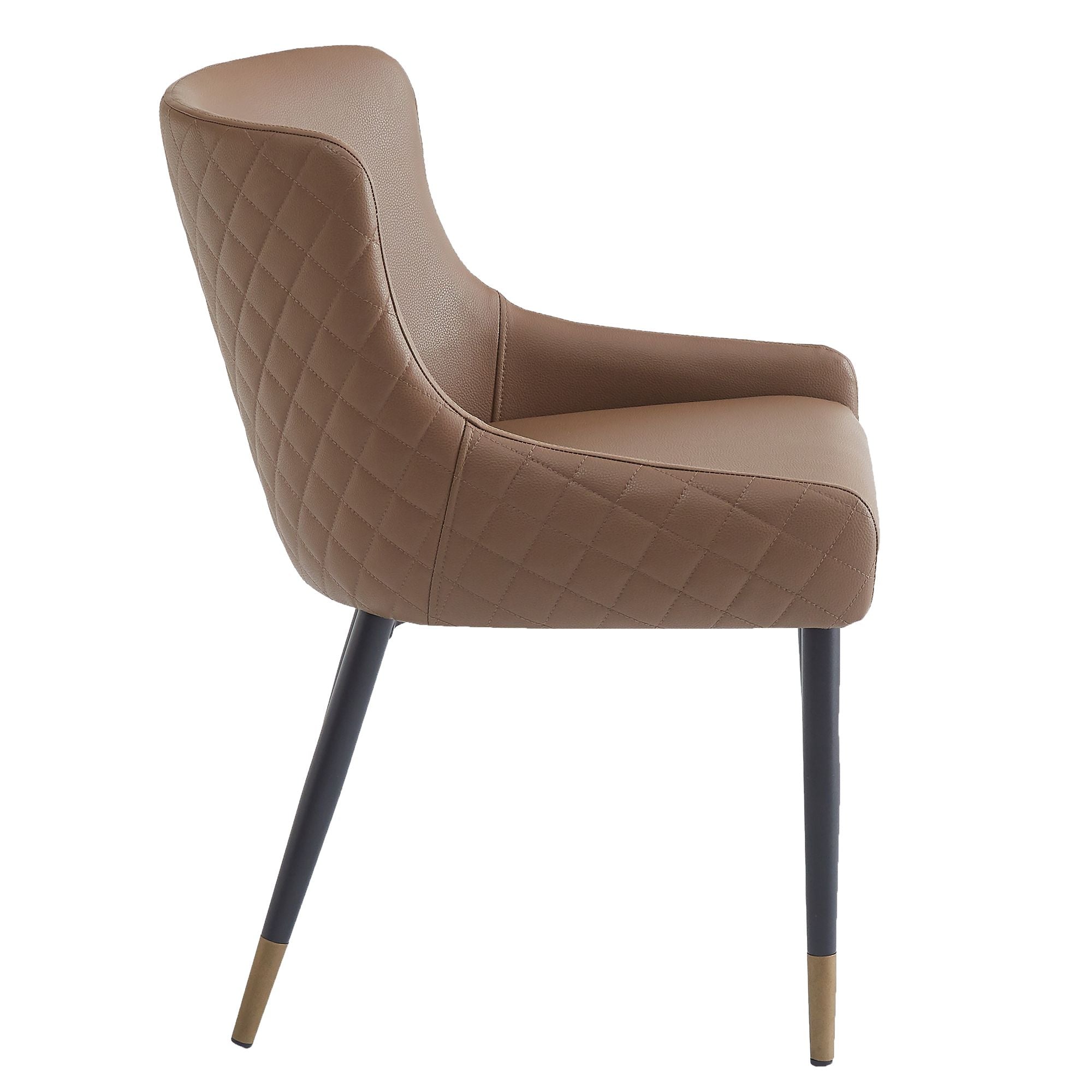 XANDER-SIDE CHAIR-BROWN 2 Pcs