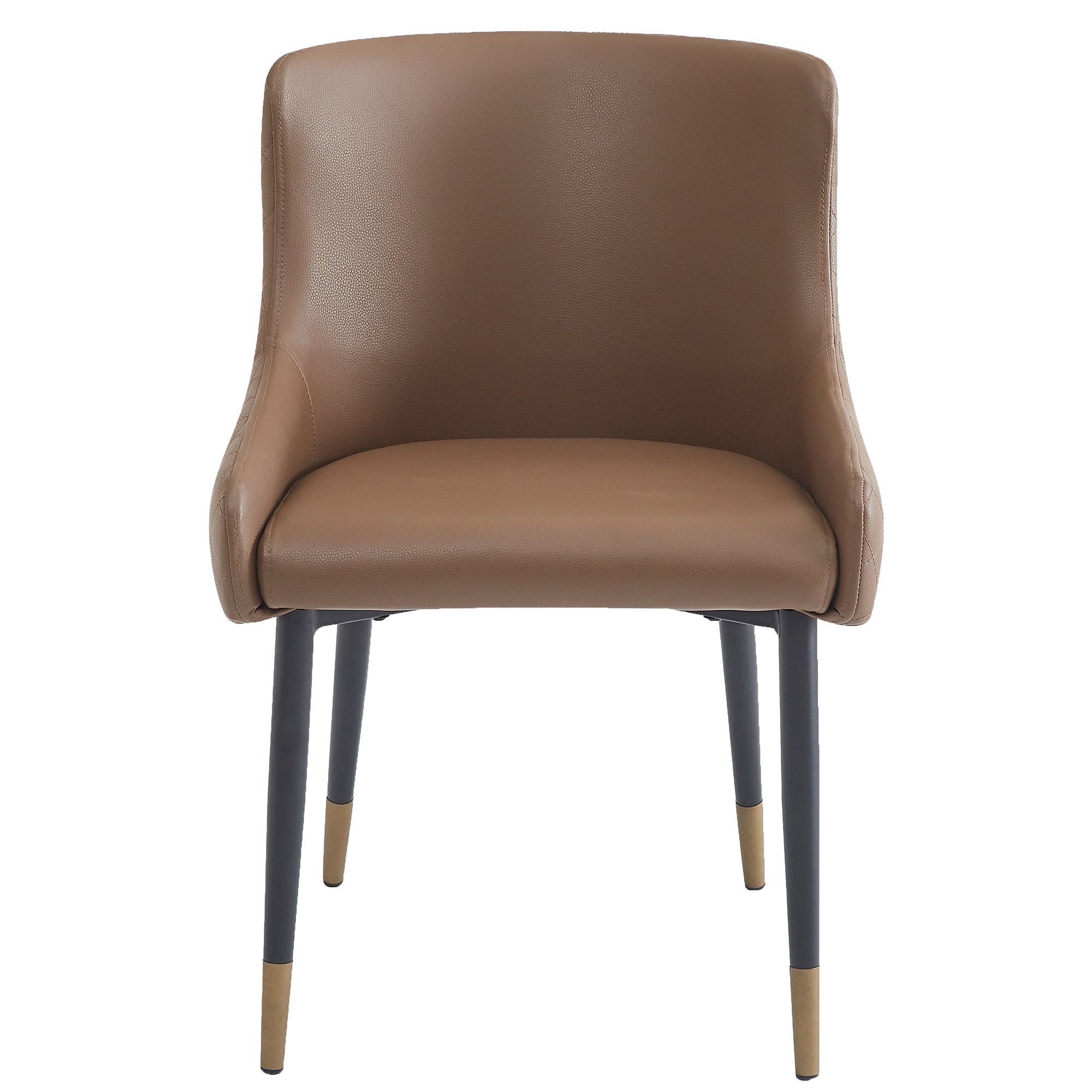 XANDER-SIDE CHAIR-BROWN 2 Pcs