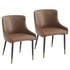 XANDER-SIDE CHAIR-BROWN 2 Pcs