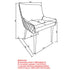 XANDER-SIDE CHAIR-BROWN 2 Pcs