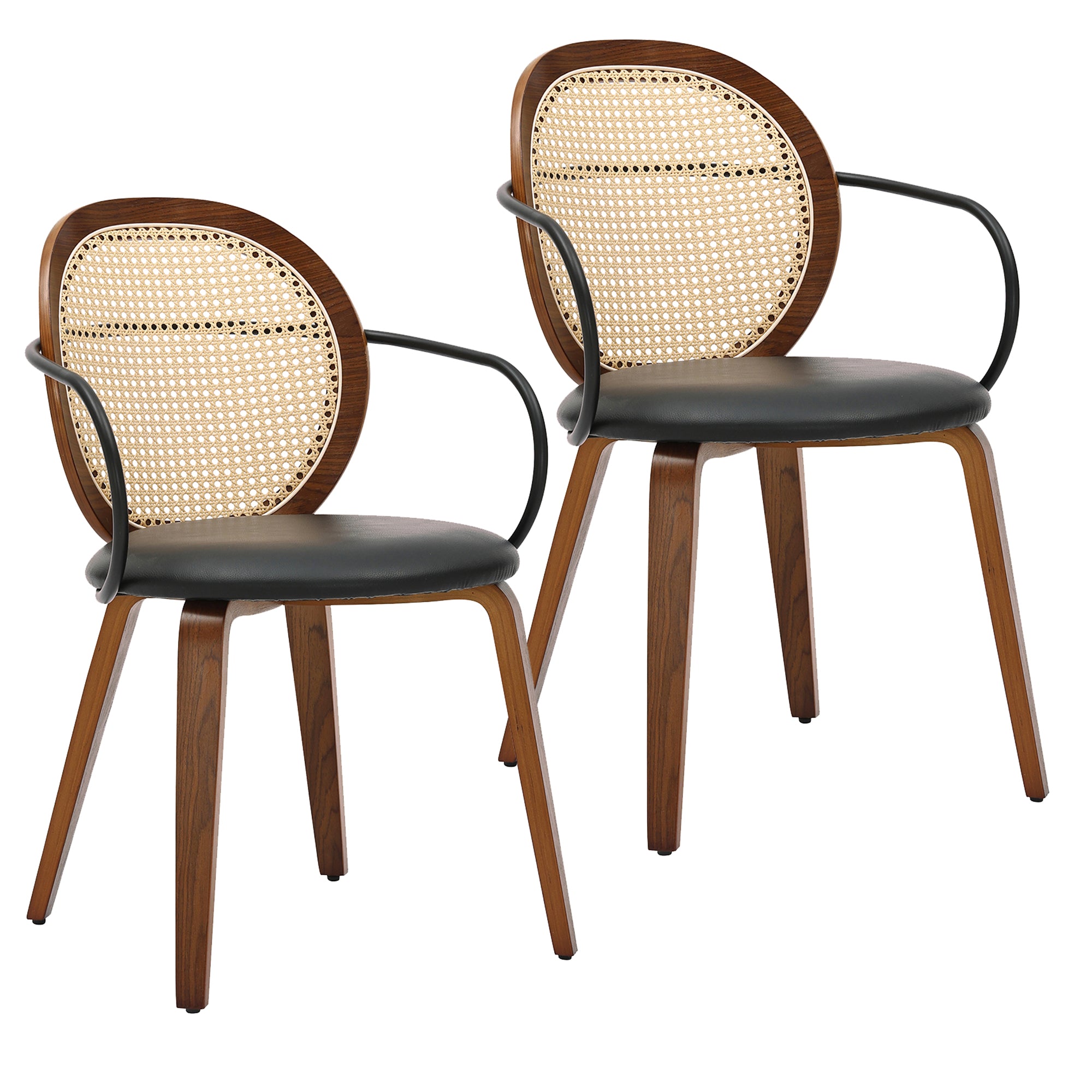 ORIAS-DINING CHAIR-WALNUT 2 Pcs