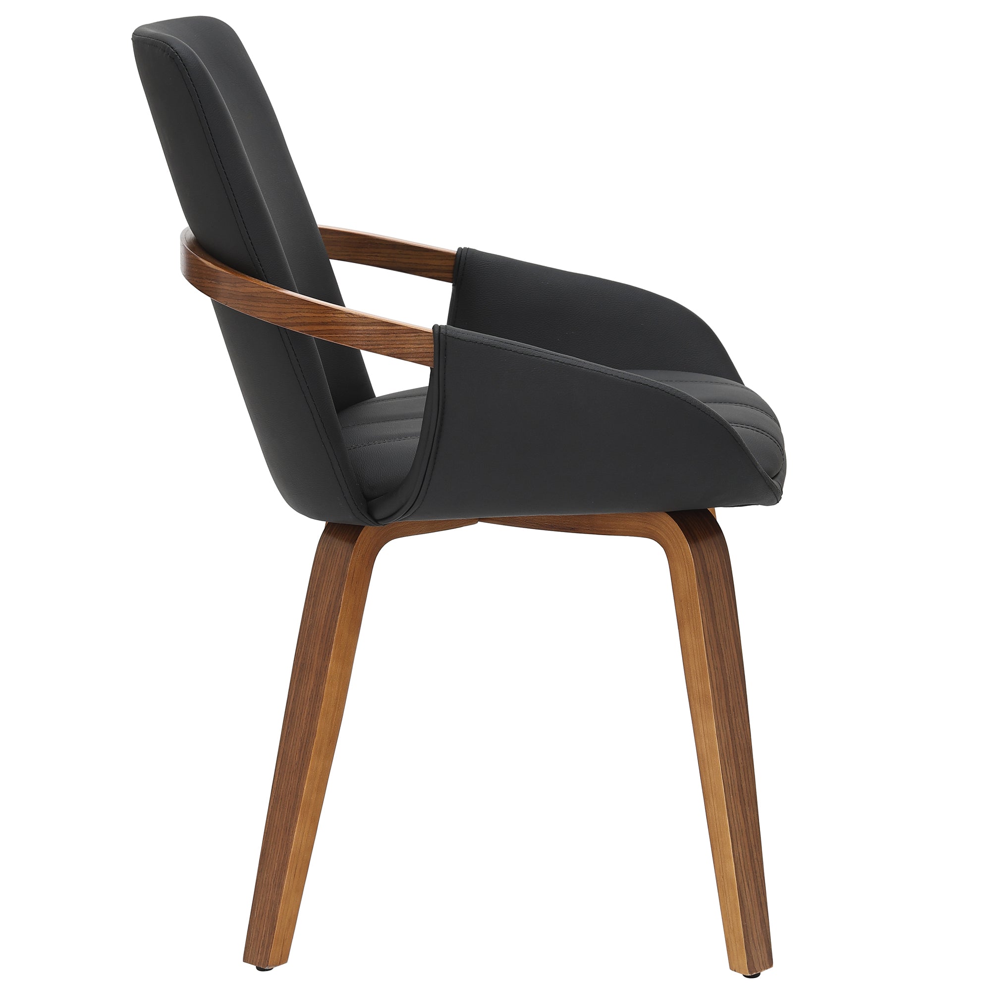CASPIAN-DINING CHAIR-BLACK 2 Pcs