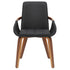CASPIAN-DINING CHAIR-BLACK 2 Pcs
