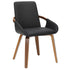 CASPIAN-DINING CHAIR-BLACK 2 Pcs