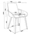 CASPIAN-DINING CHAIR-BLACK 2 Pcs