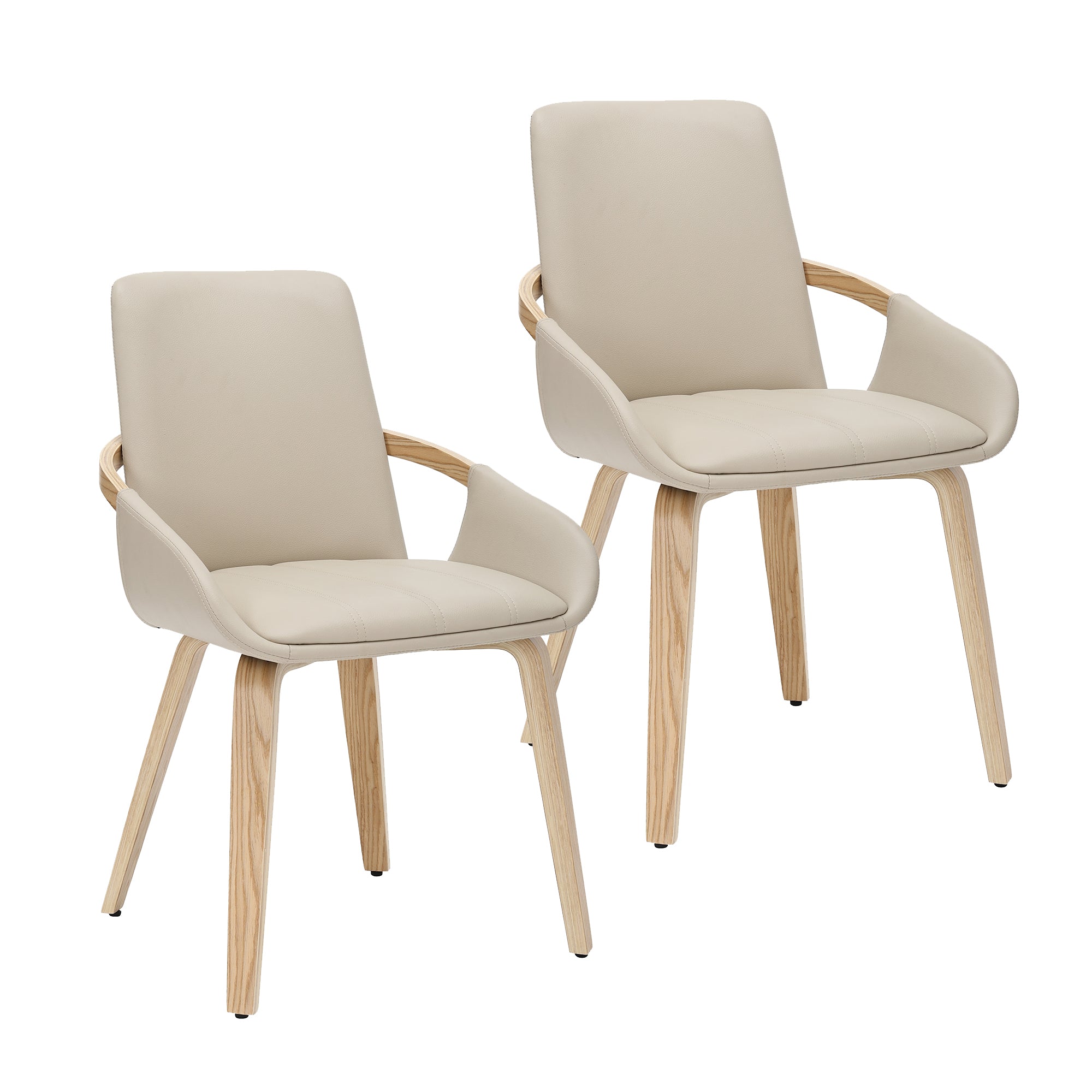 CASPIAN-DINING CHAIR-SAND 2 Pcs