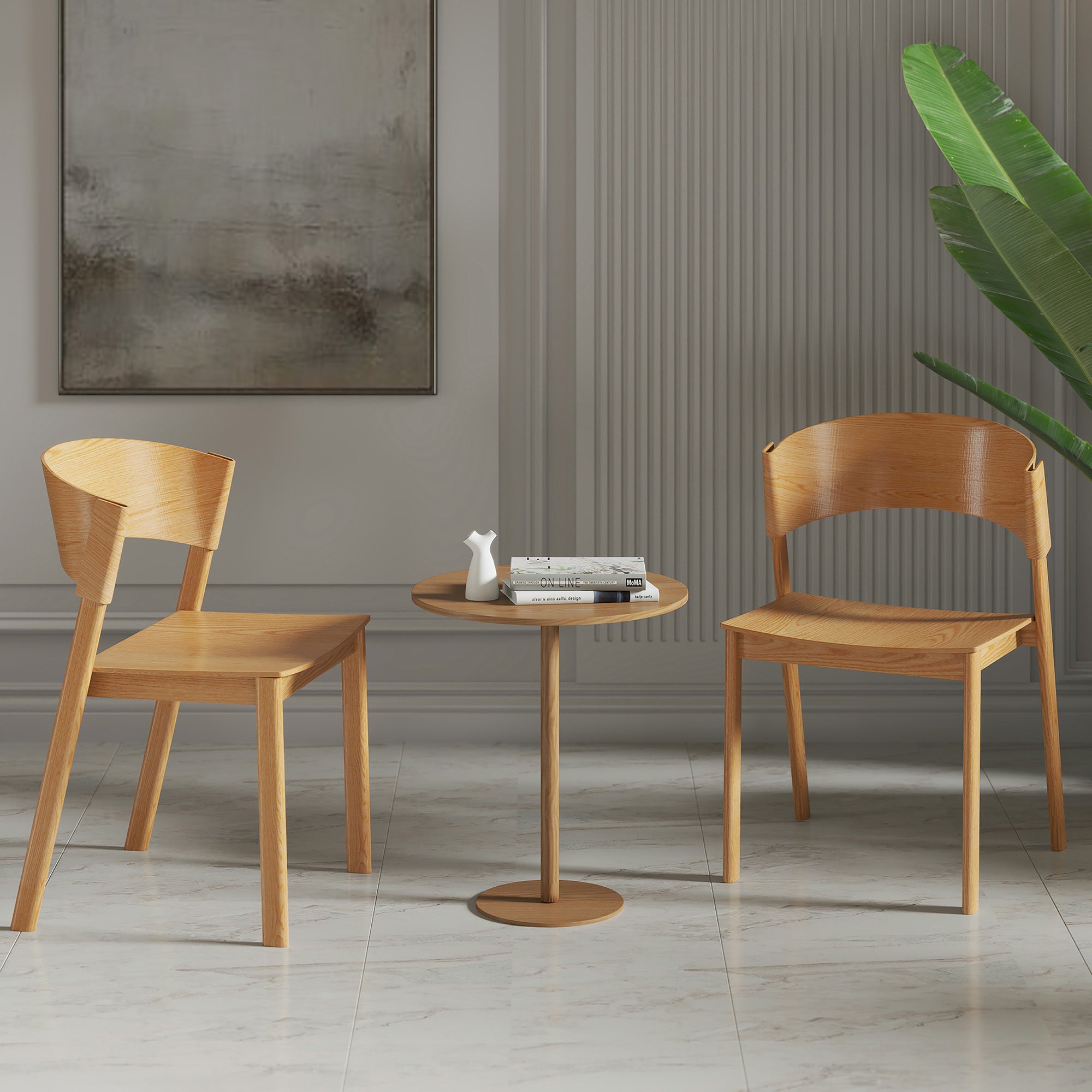 ELIAS-DINING CHAIR-NATURAL 2 Pcs