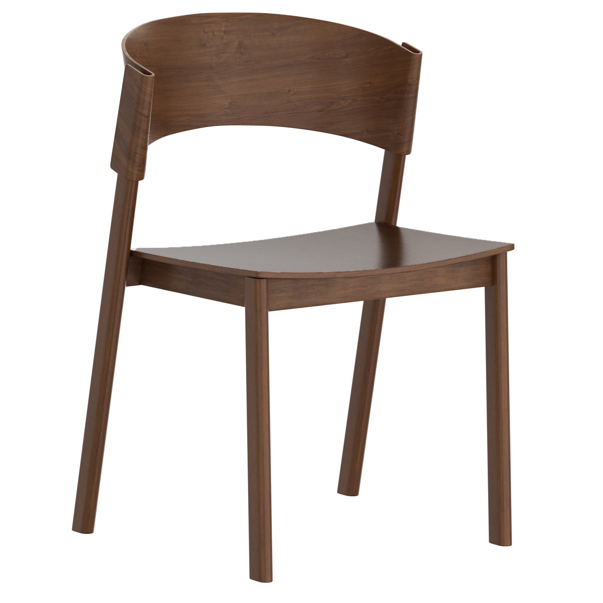 ELIAS-DINING CHAIR-WALNUT 2 Pcs