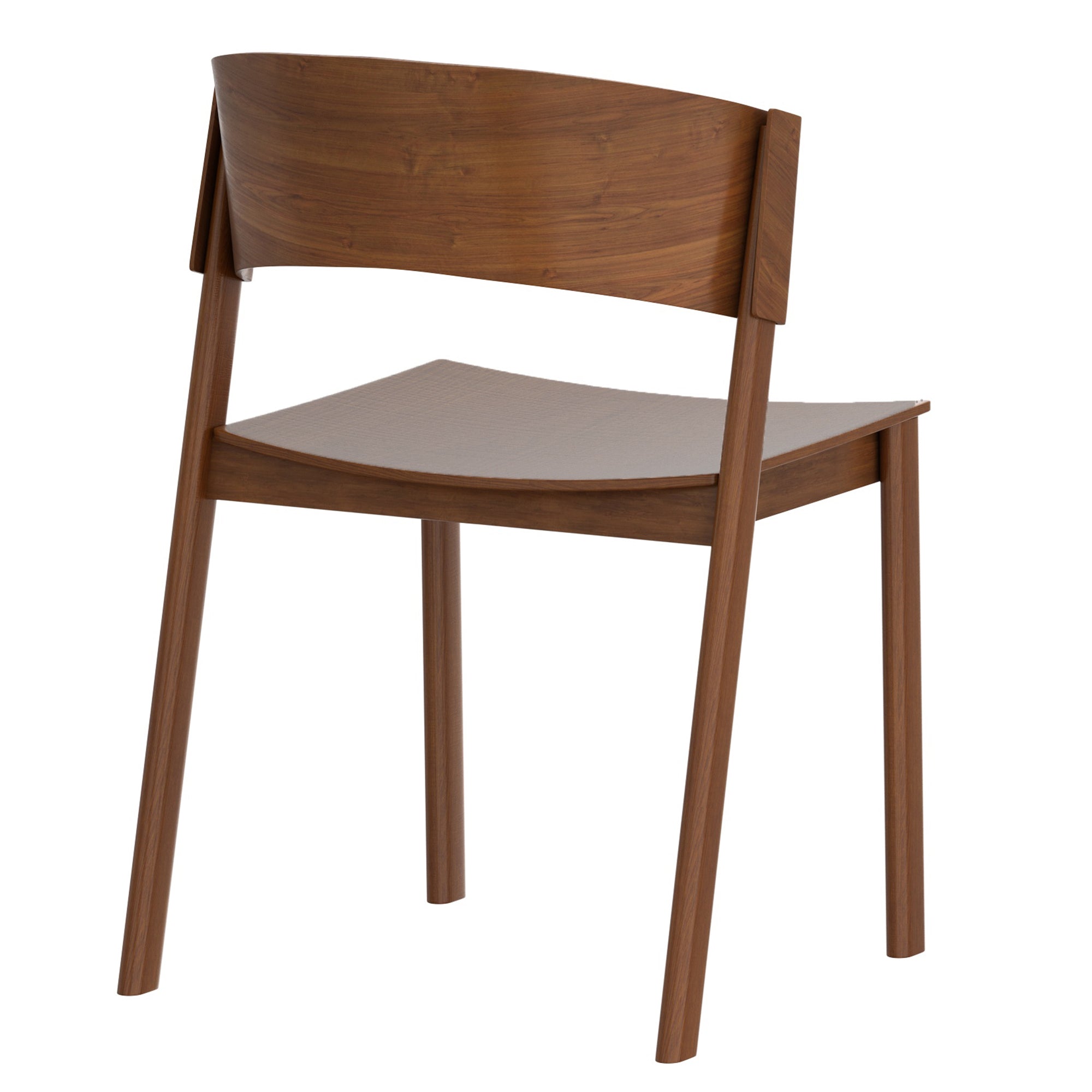 ELIAS-DINING CHAIR-WALNUT 2 Pcs