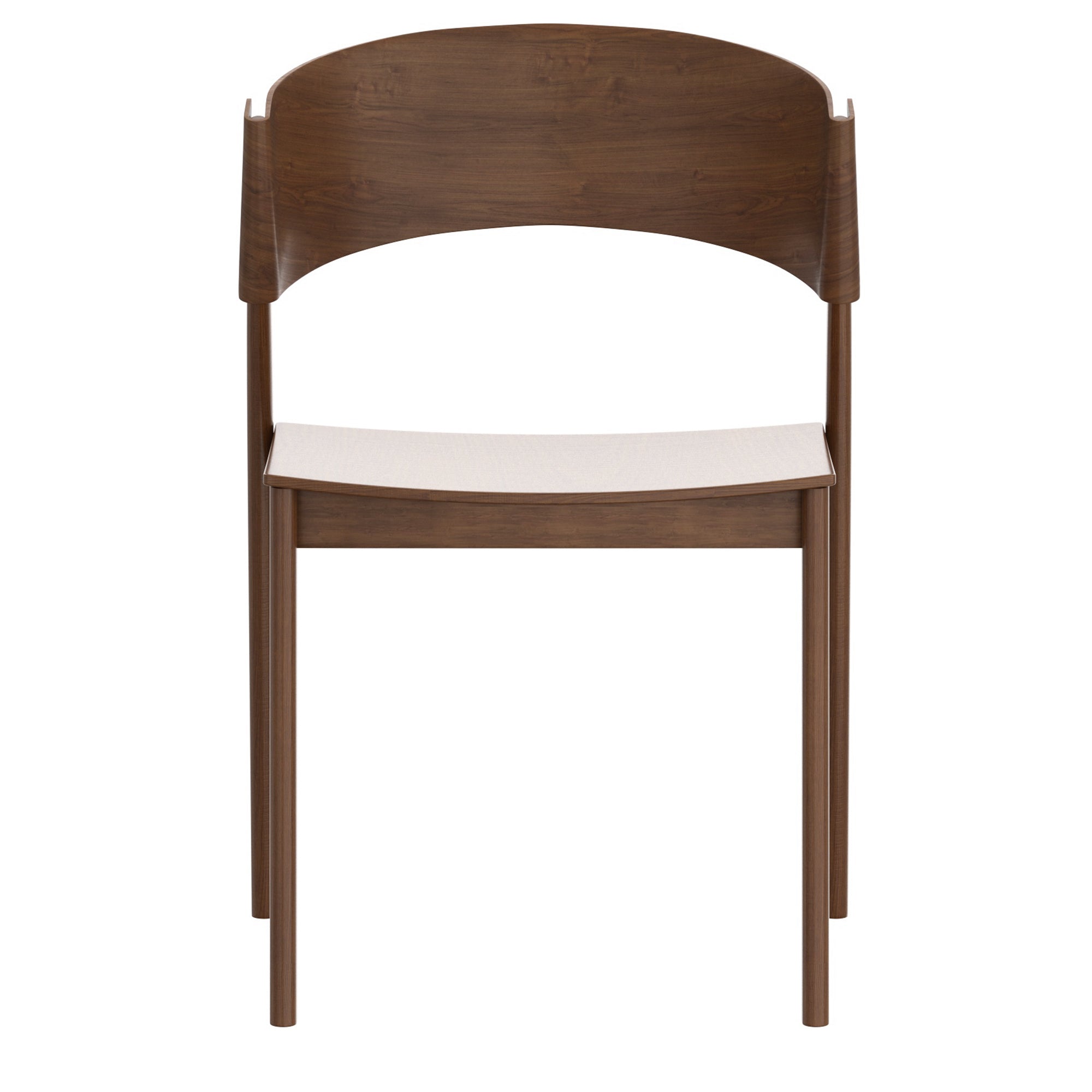 ELIAS-DINING CHAIR-WALNUT 2 Pcs