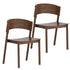 ELIAS-DINING CHAIR-WALNUT 2 Pcs