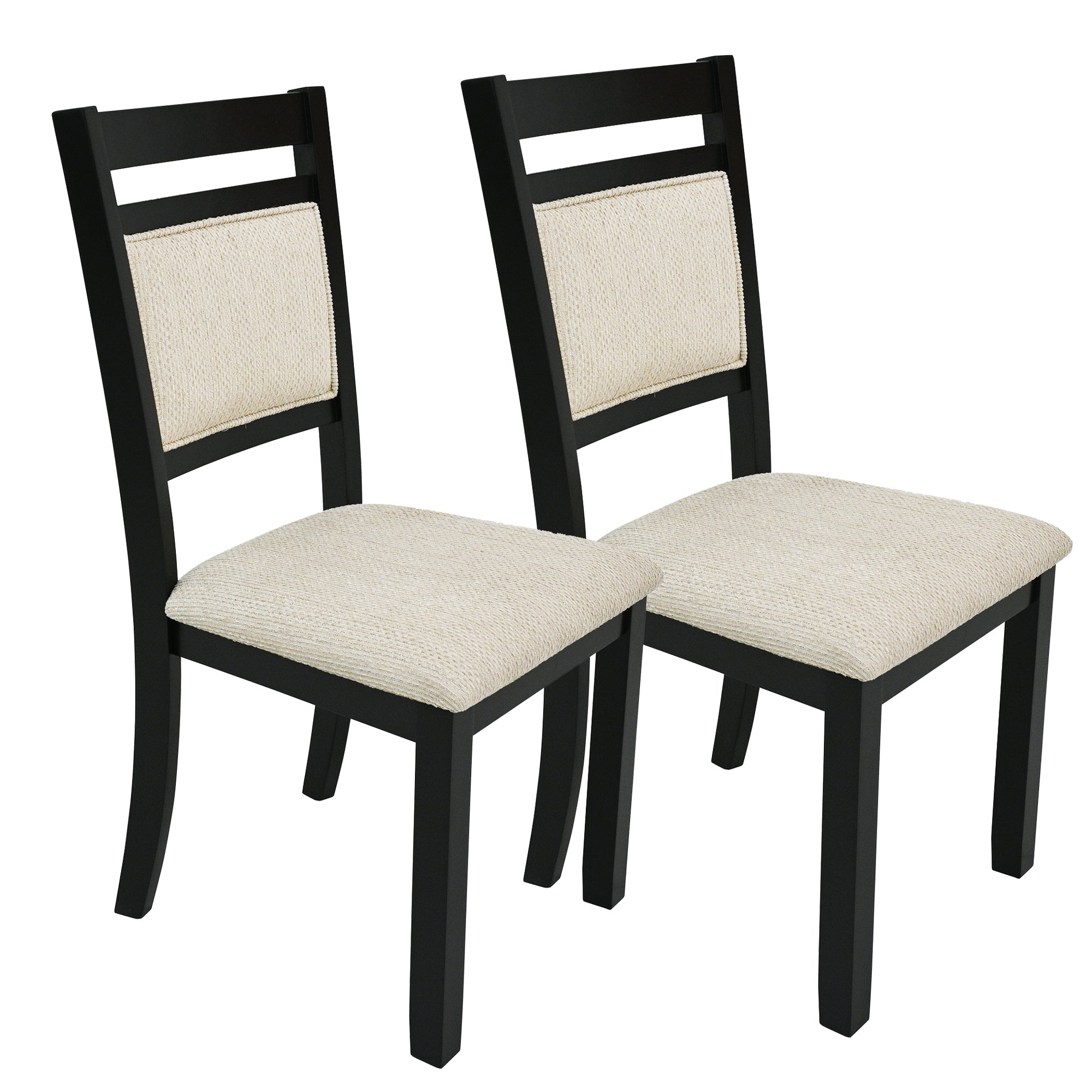 CONRAD-DINING CHAIR-BLACK 2 Pcs