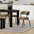 KAZAN-DINING CHAIR-DARK BEIGE 2 Pcs