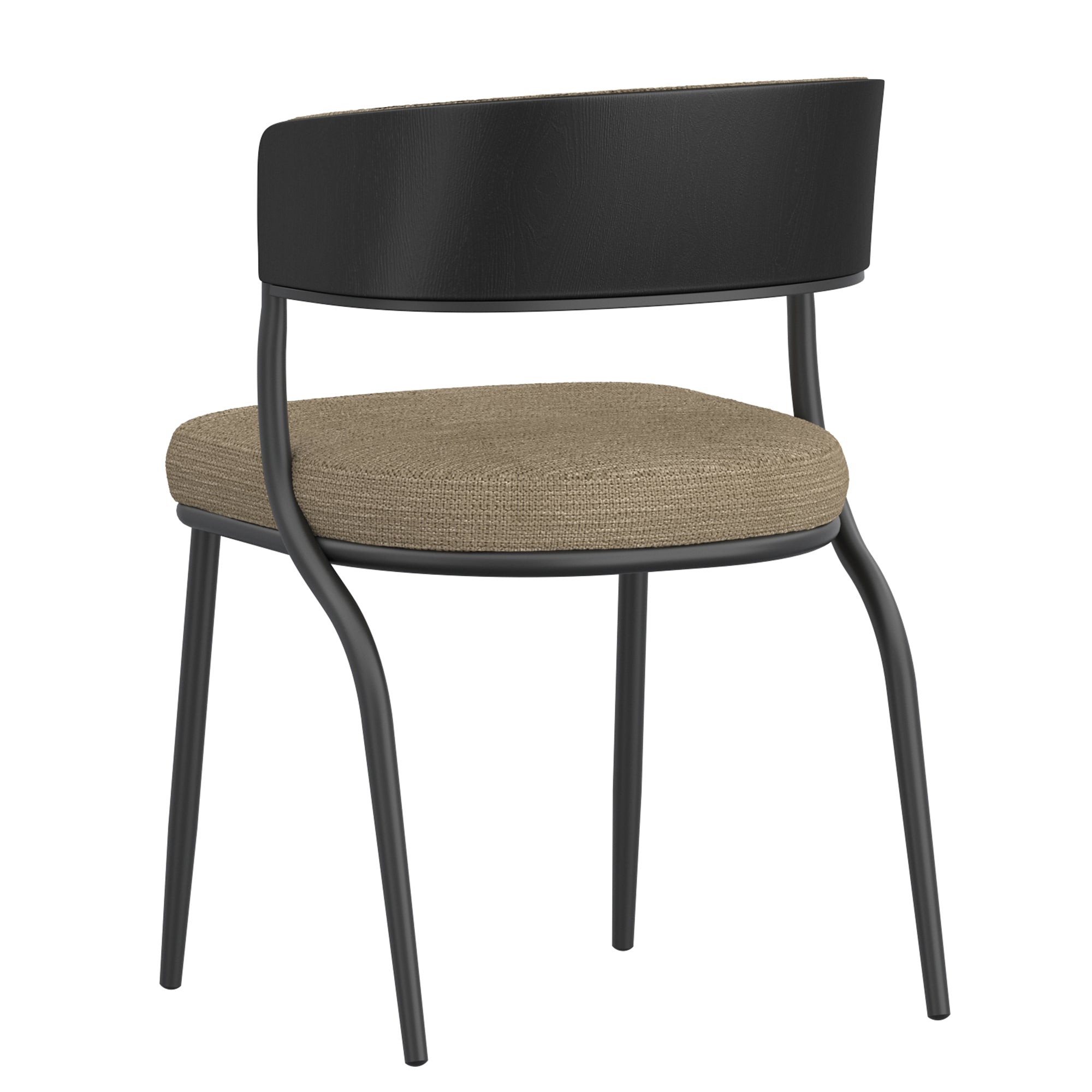 KAZAN-DINING CHAIR-DARK BEIGE 2 Pcs