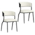KAZAN-DINING CHAIR-IVORY 2 Pcs