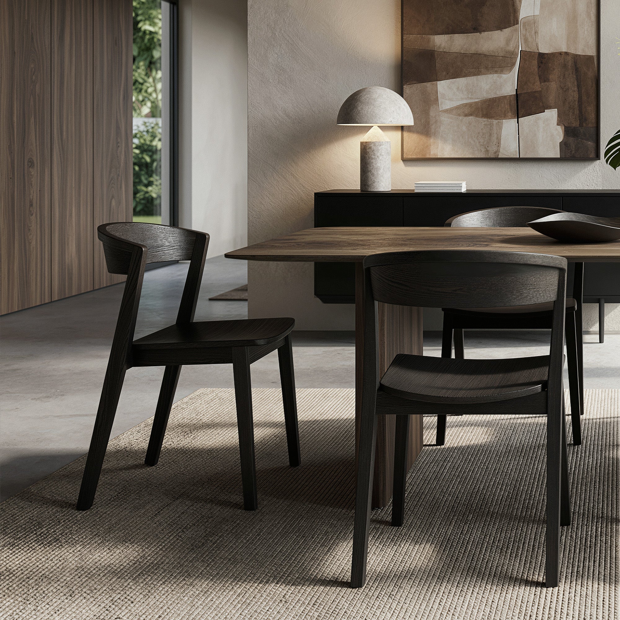 NICCO-DINING CHAIR-MOCHA 2 Pcs