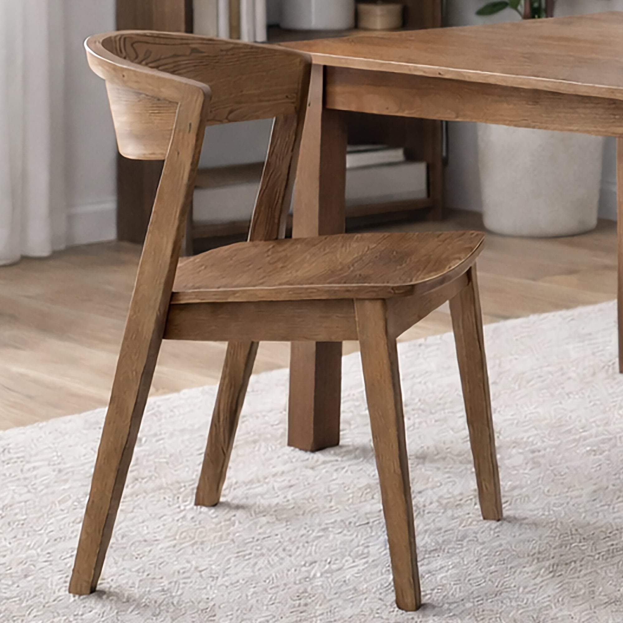 NICCO-DINING CHAIR-WALNUT 2 Pcs