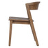 NICCO-DINING CHAIR-WALNUT 2 Pcs