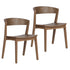 NICCO-DINING CHAIR-WALNUT 2 Pcs
