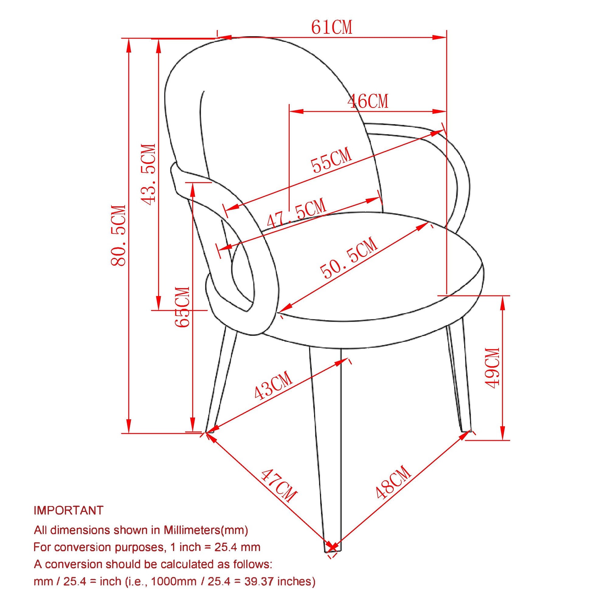 CELEST-DINING CHAIR-BROWN 2 Pcs