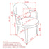 CELEST-DINING CHAIR-BROWN 2 Pcs