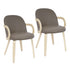 CELEST-DINING CHAIR-DARK TAUPE 2 Pcs