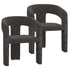 AMARA-DINING CHAIR-CHARCOAL 2 Pcs