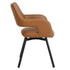 RYDER-DINING CHAIR-CAMEL 2 Pcs