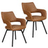 RYDER-DINING CHAIR-CAMEL 2 Pcs