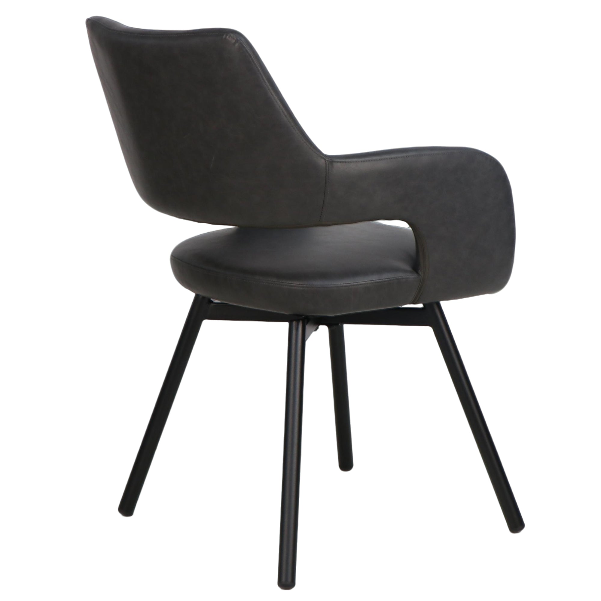 RYDER-DINING CHAIR-CHARCOAL 2 Pcs