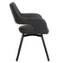 RYDER-DINING CHAIR-CHARCOAL 2 Pcs