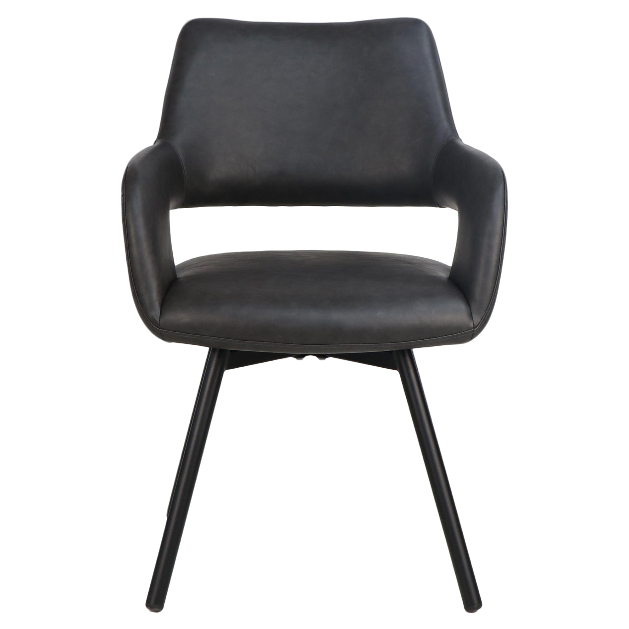 RYDER-DINING CHAIR-CHARCOAL 2 Pcs