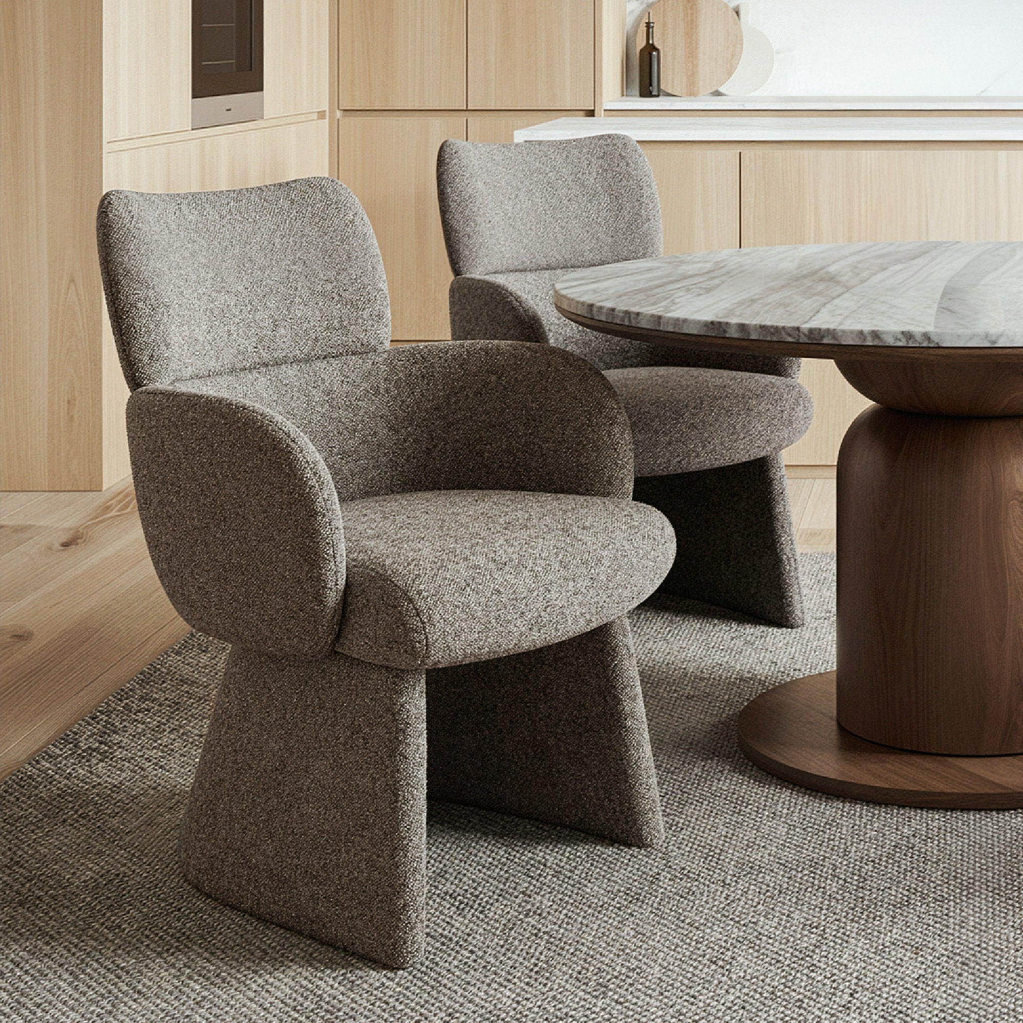 TITANI-DINING CHAIR-BROWN