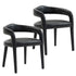 CADEN-DINING CHAIR-CHARCOAL 2 Pcs