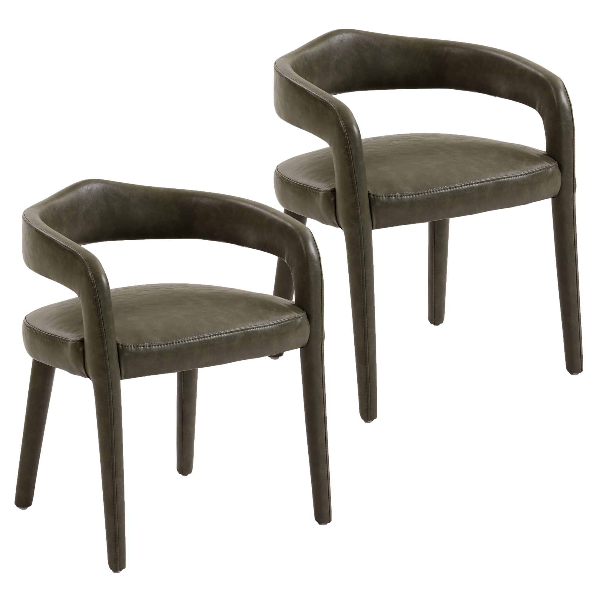 CADEN-DINING CHAIR-MOSS 2 Pcs