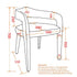 CADEN-DINING CHAIR-SADDLE 2 Pcs