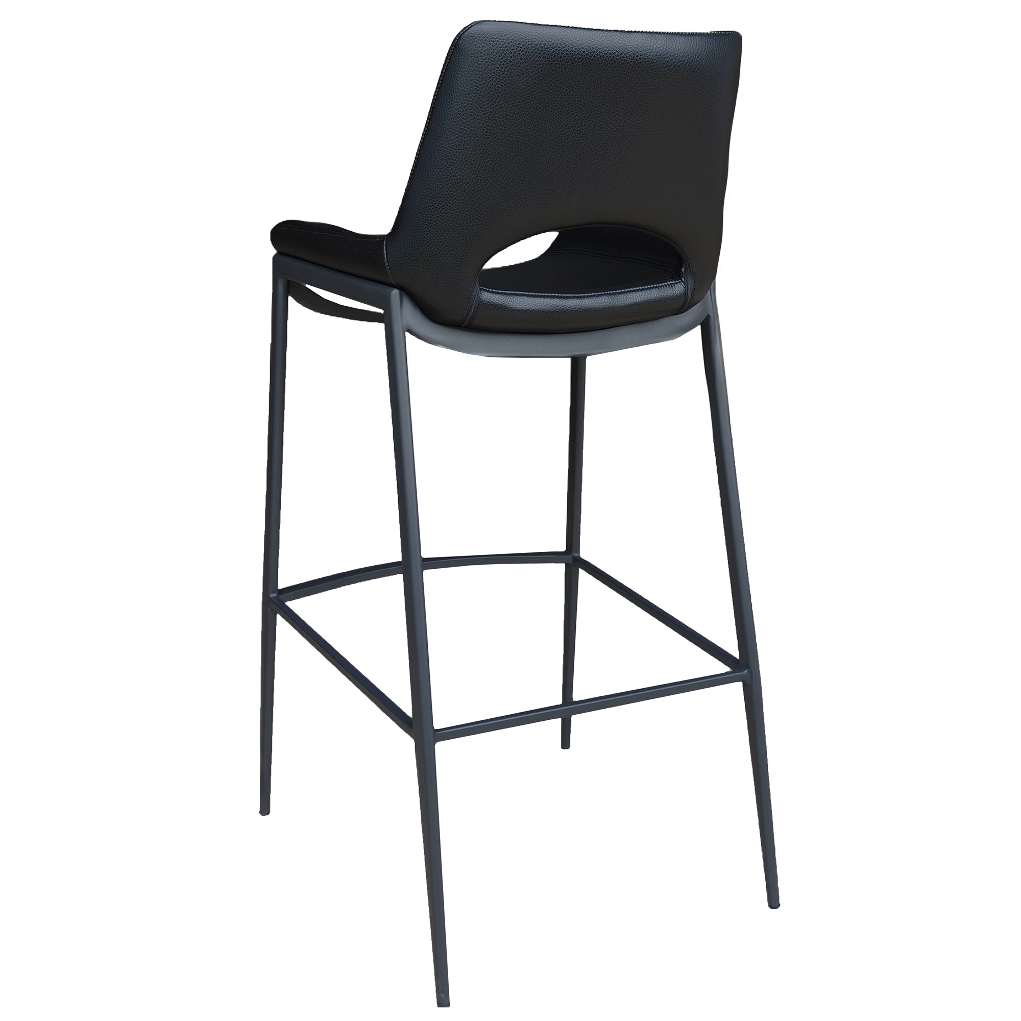 ICONA-30" BAR STOOL-BLACK - BLACK
