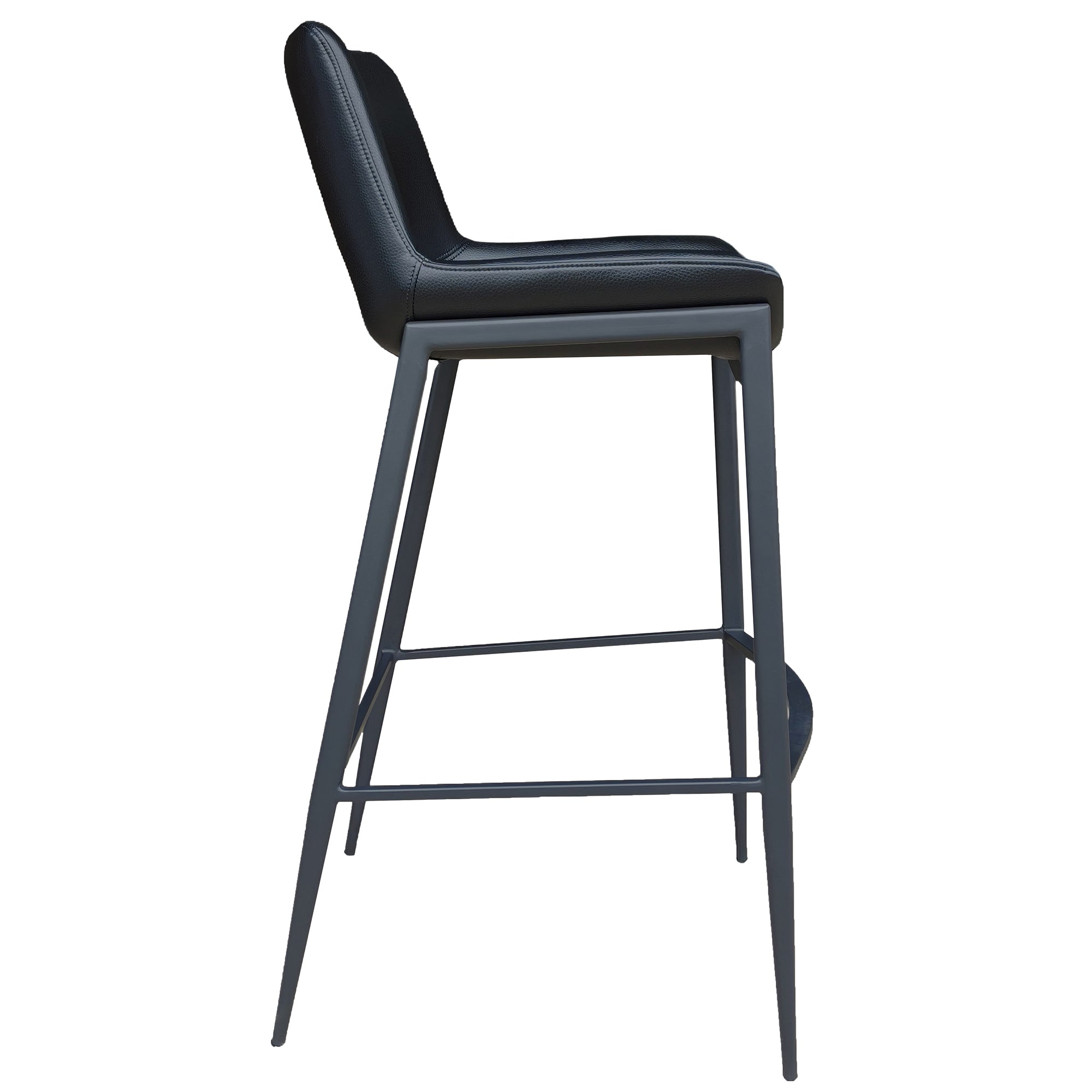 ICONA-30" BAR STOOL-BLACK - BLACK
