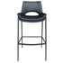 ICONA-30" BAR STOOL-BLACK - BLACK
