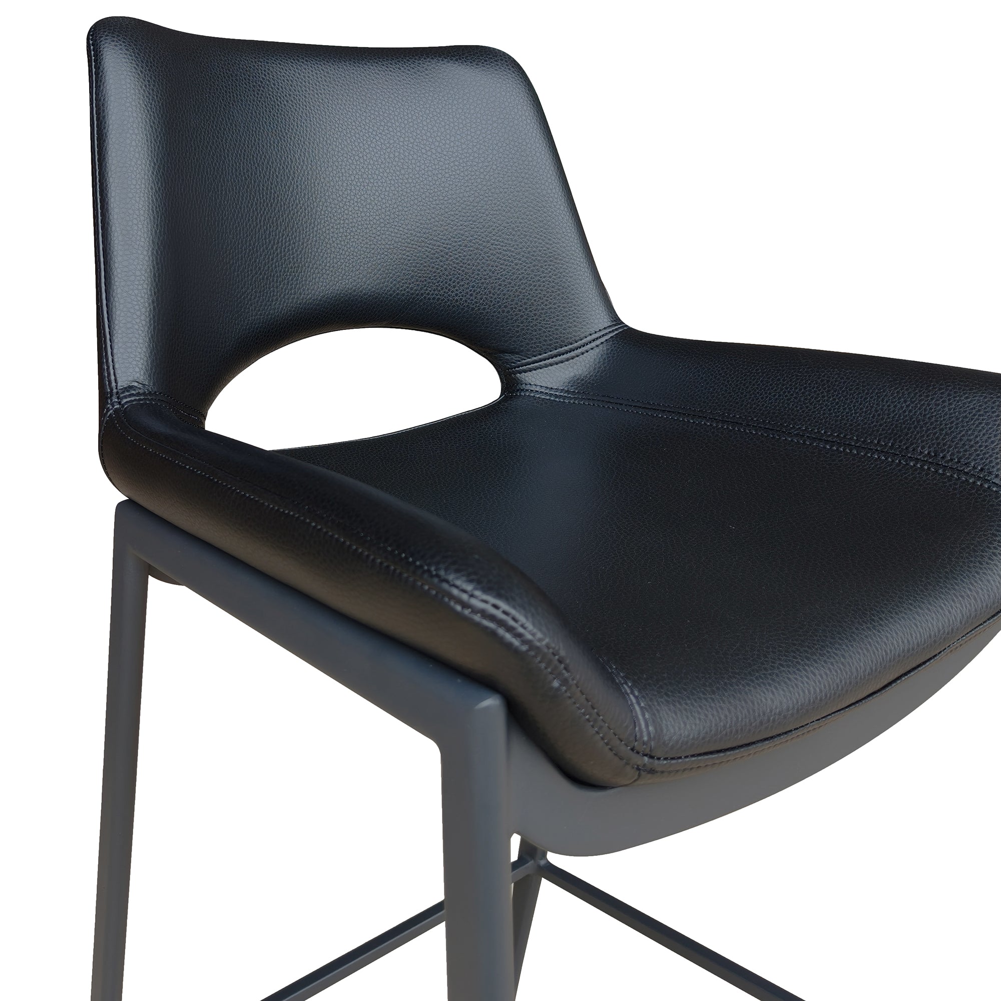 ICONA-30" BAR STOOL-BLACK - BLACK