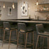 ICONA-30" BAR STOOL-BLACK - WALNUT