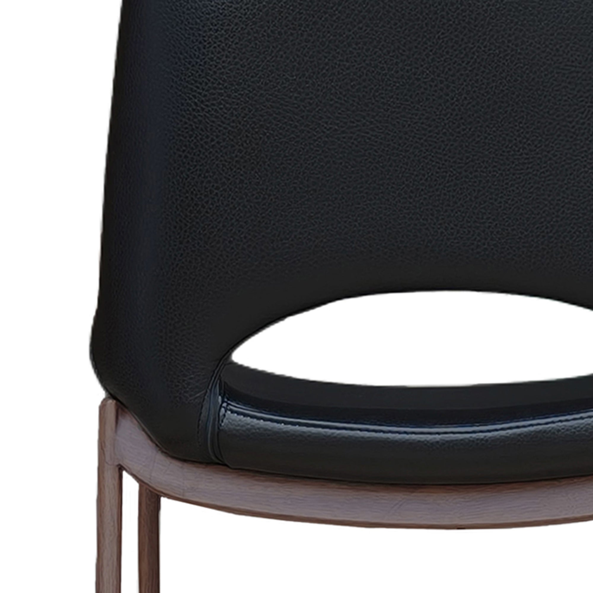 ICONA-30" BAR STOOL-BLACK - WALNUT