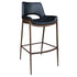 ICONA-30" BAR STOOL-BLACK - WALNUT