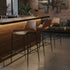ICONA-30" BAR STOOL-SADDLE - BLACK