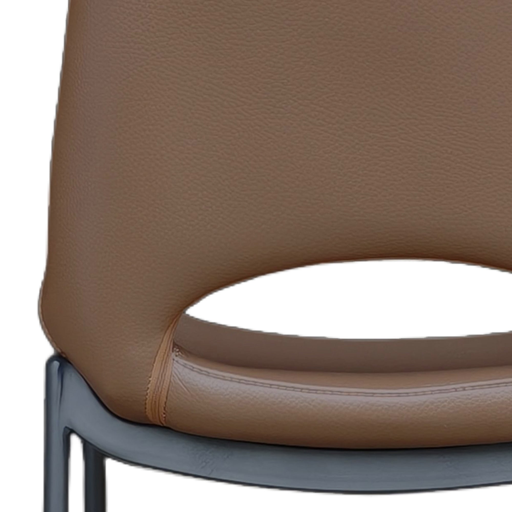 ICONA-30" BAR STOOL-SADDLE - BLACK