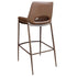 ICONA-30" BAR STOOL-SADDLE - WALNUT