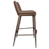 ICONA-30" BAR STOOL-SADDLE - WALNUT