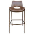 ICONA-30" BAR STOOL-SADDLE - WALNUT